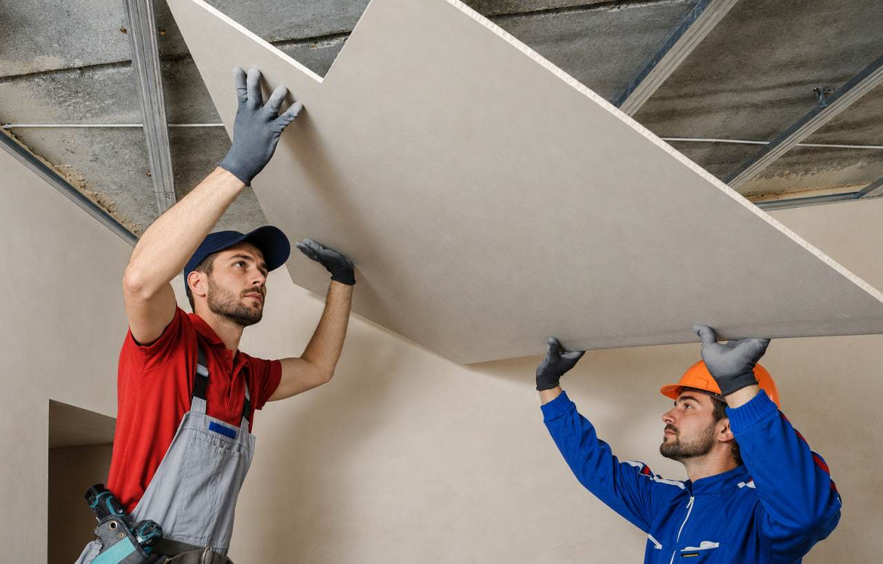 Struttura in cartongesso a soffitto