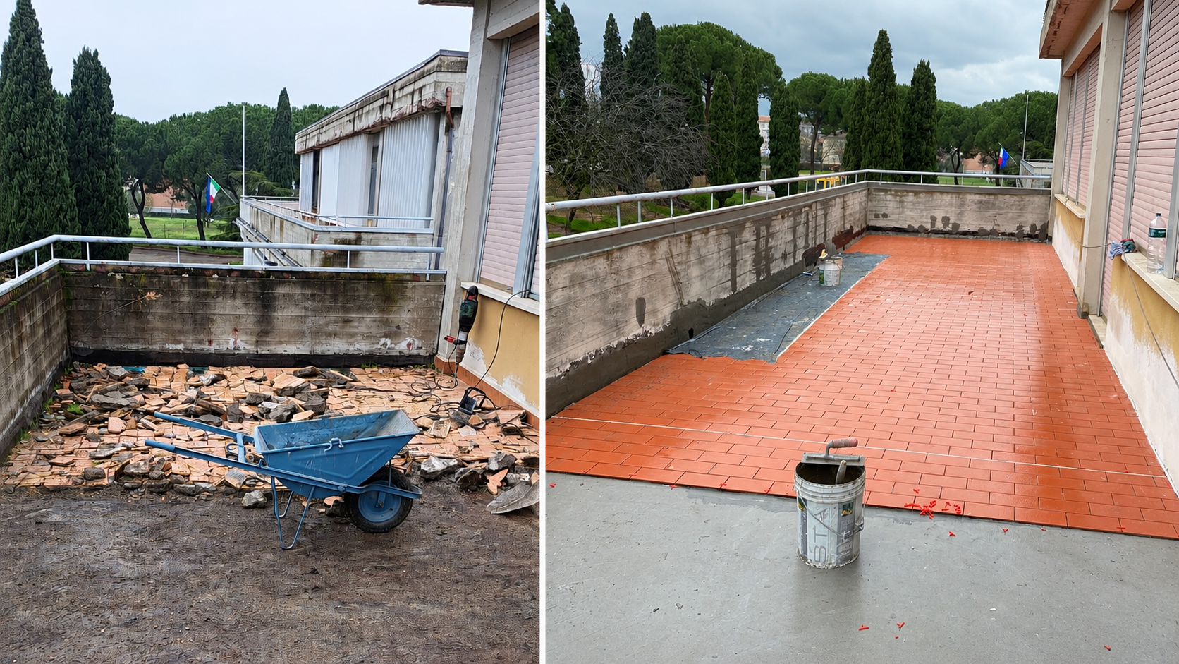 Rifacimento terrazza residenziale