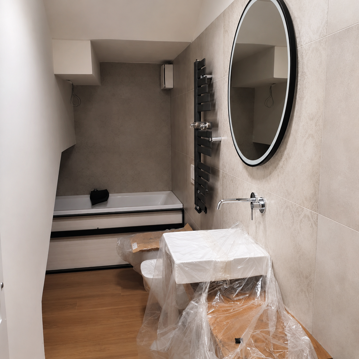 Secondo bagno nel sottoscala completato