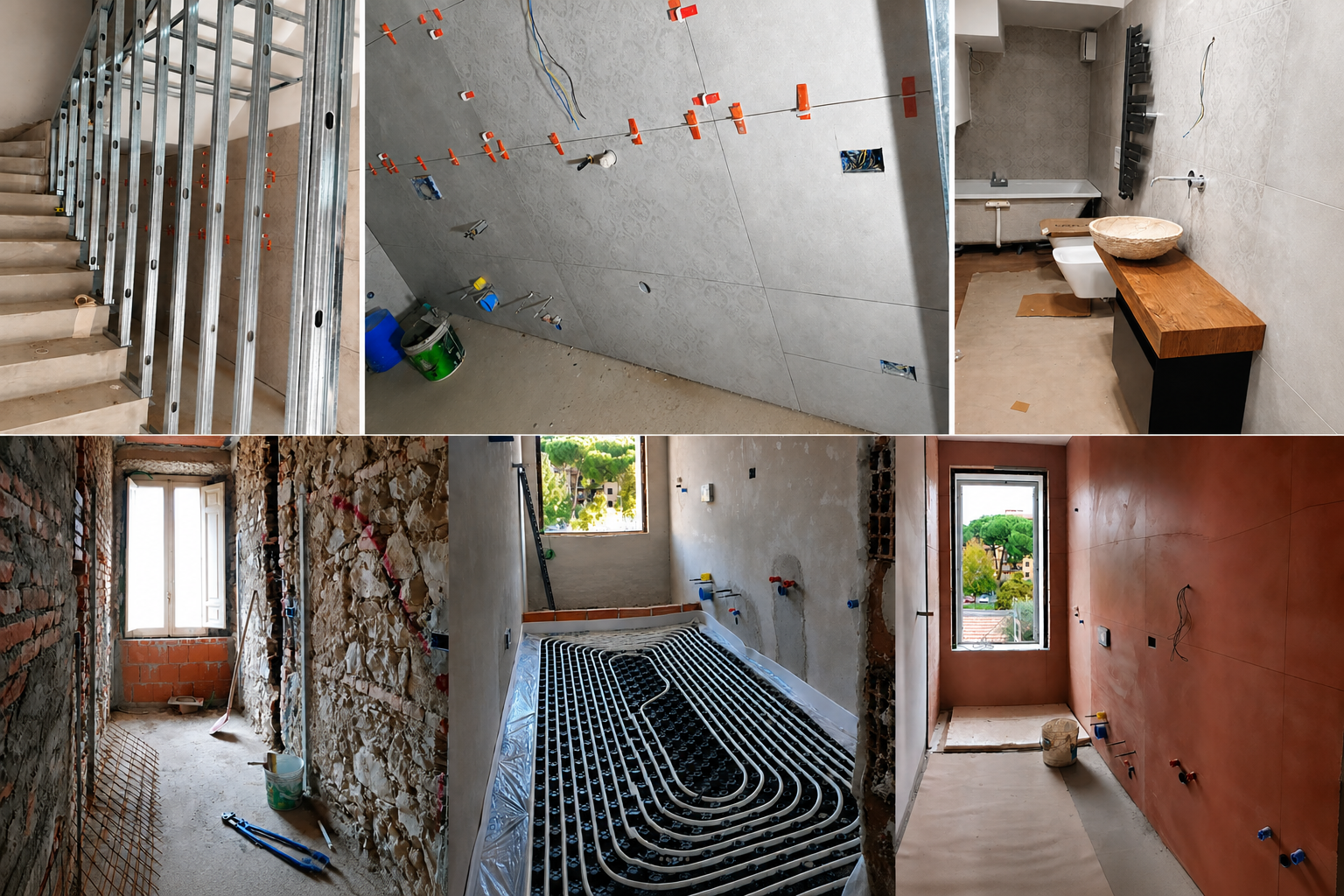 Ristrutturazione completa terratetto: bagni